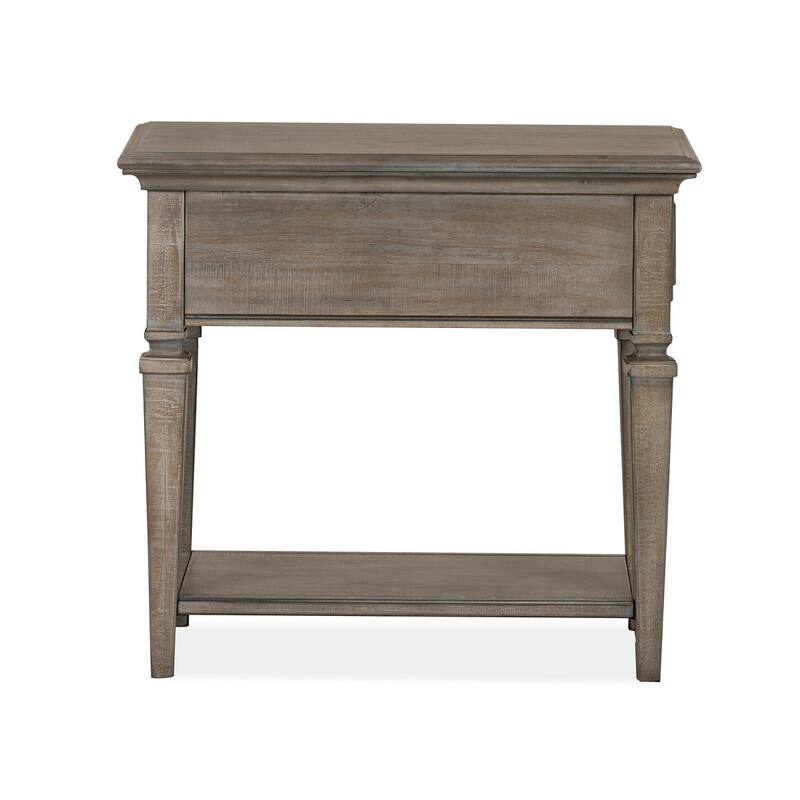 Magnussen Home Lancaster Dovetail Grey Rectangular End Table - 20''W x 26''D x 24''H