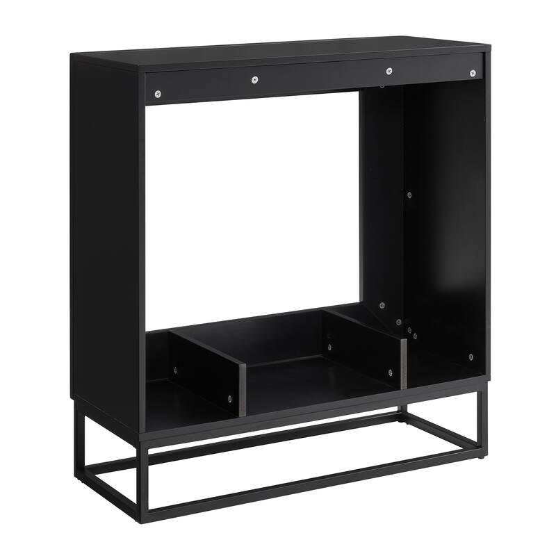 SEI Furniture Frescan Contemporary Electric Fireplace.