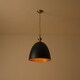 preview thumbnail 6 of 23, Mid-Century Modern 1-Light Bell Dome Large Pendant Light 17.7in