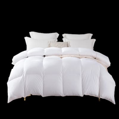 Highland Feather 950 Loft Polish White Goose Down Duvet/Comforter 500TC Casing with Corner Ties