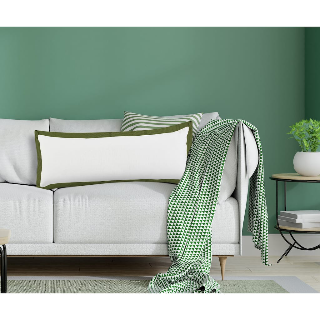 Sevita Flora Empire Bordered Throw Pillow