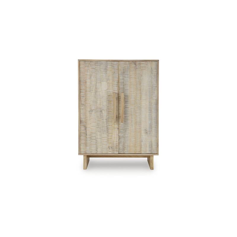 Signature Design by Ashley Dallinbury Brown/White Accent Cabinet - 31.5" W x 16" D x 44.75" H