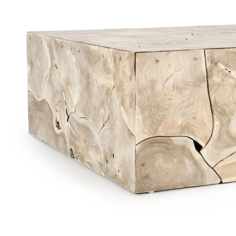 Classic Home Sorrento Teak Wood Square Coffee Table