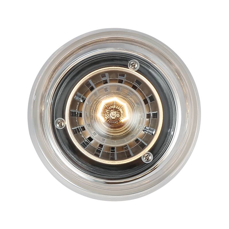 Wry Lighting Daphne 1-light Semi-Flush Mount in Chrome - 1-Light Semi-flush