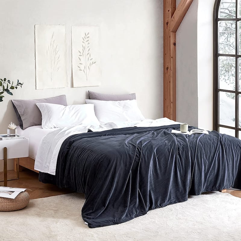 Chommie Weighted Coma Inducer® Comforter - Cuz I'm Cozy - Blackened Navy Ink - Twin XL