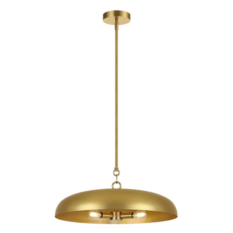 LamQee 20" Pendant Light Metal Dome Ceiling Hanging Chandelier - 19.7 inch