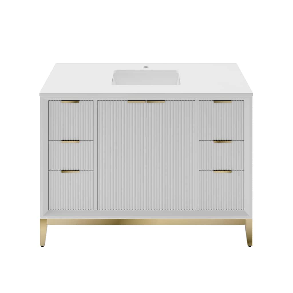 Fresca FCB4048-BG-U Wellington 48" Free Standing Single Basin Vanity