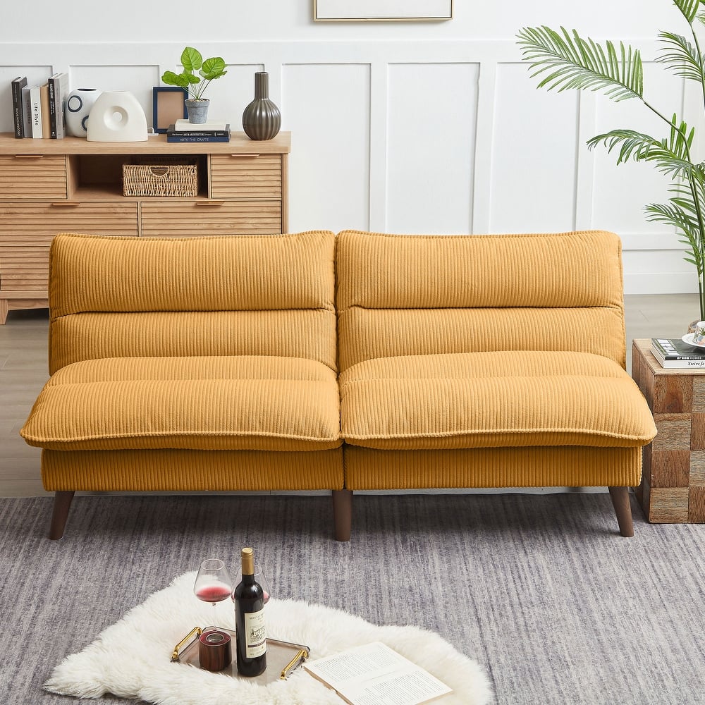 72.4" Armless Futon Sofa Bed