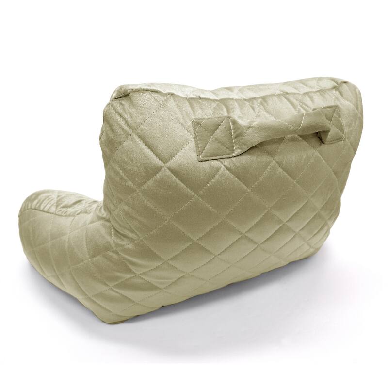 Velvet Do-It-Yourself Bedrest Reading Pillow Cover and Filling