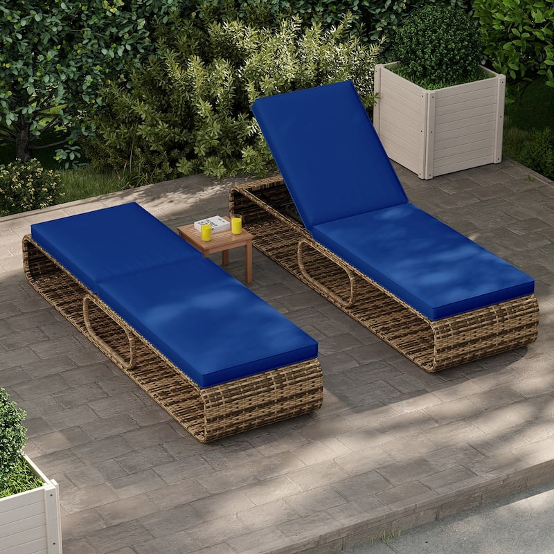 Gymax Chaise Lounge Chair w/ Adjustable Backrest Cushion & Storage