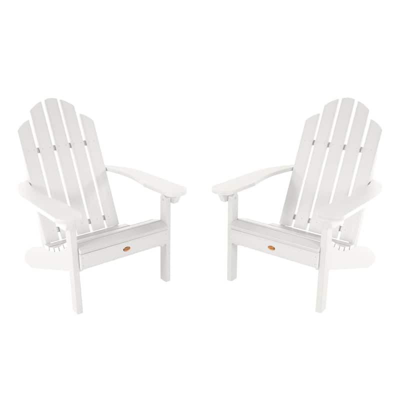Set of 2 Highwood Classic Westport Adirondack Chairs - White