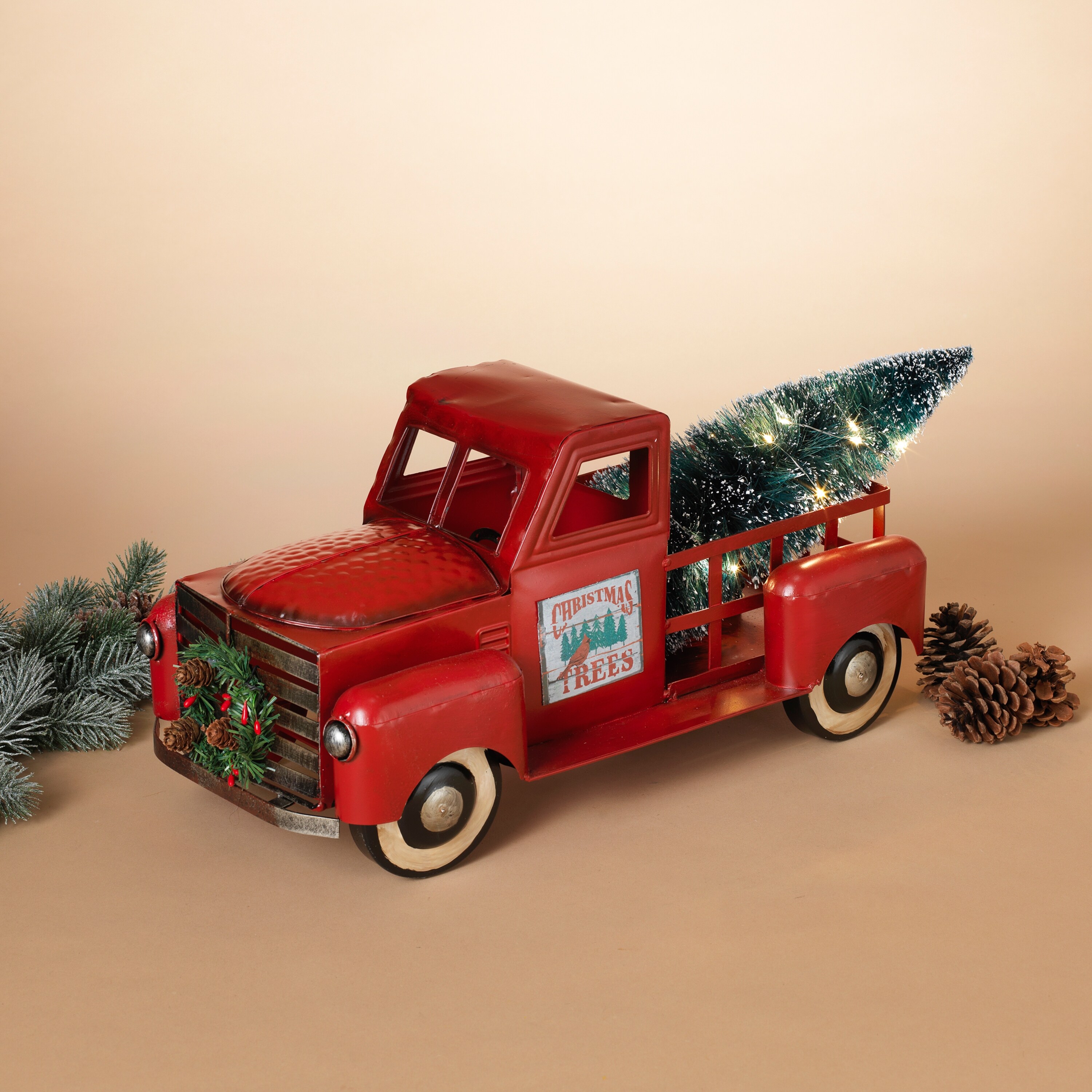 Metal truck with christmas tree cheap