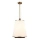 preview thumbnail 2 of 6, Varaluz Desert Flyer 3-Light Pendant - Satin Brass/Medium Walnut