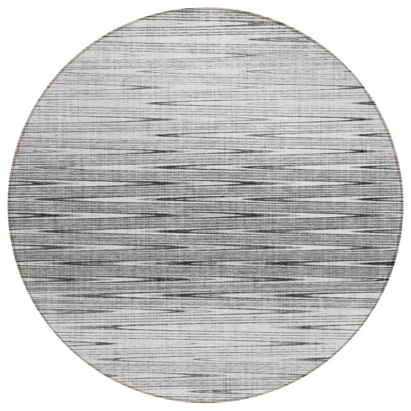 HomeRoots Abstract Transitional Rectangle Outdoor Rug