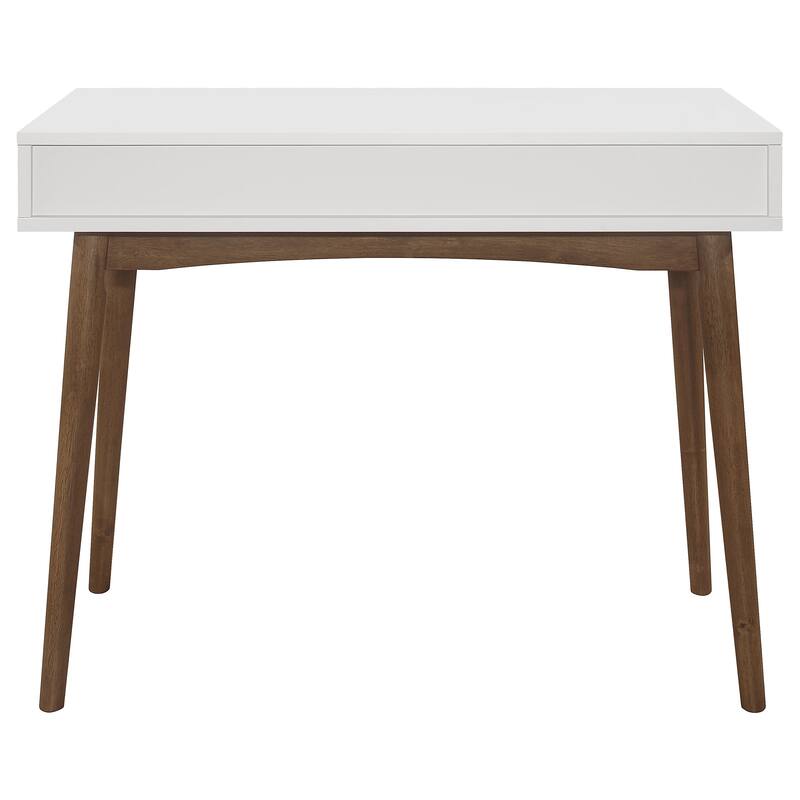 Bradenton 39-inch 1-Drawer Wood Writing Desk White