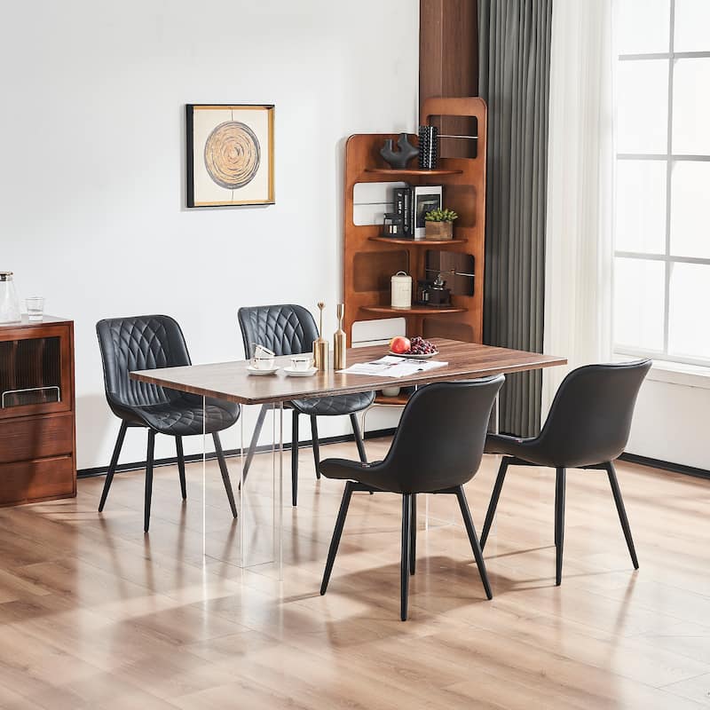 Modern Dining Chairs Set of 2 Upholstered Dining Room Chairs