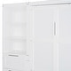 preview thumbnail 30 of 38, Queen Size Murphy Bed Wall Bed with Closet ,Drawers and Shelves