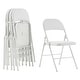 preview thumbnail 2 of 9, Elegant Foldable Iron & PVC Chairs for Convention & Exhibition White