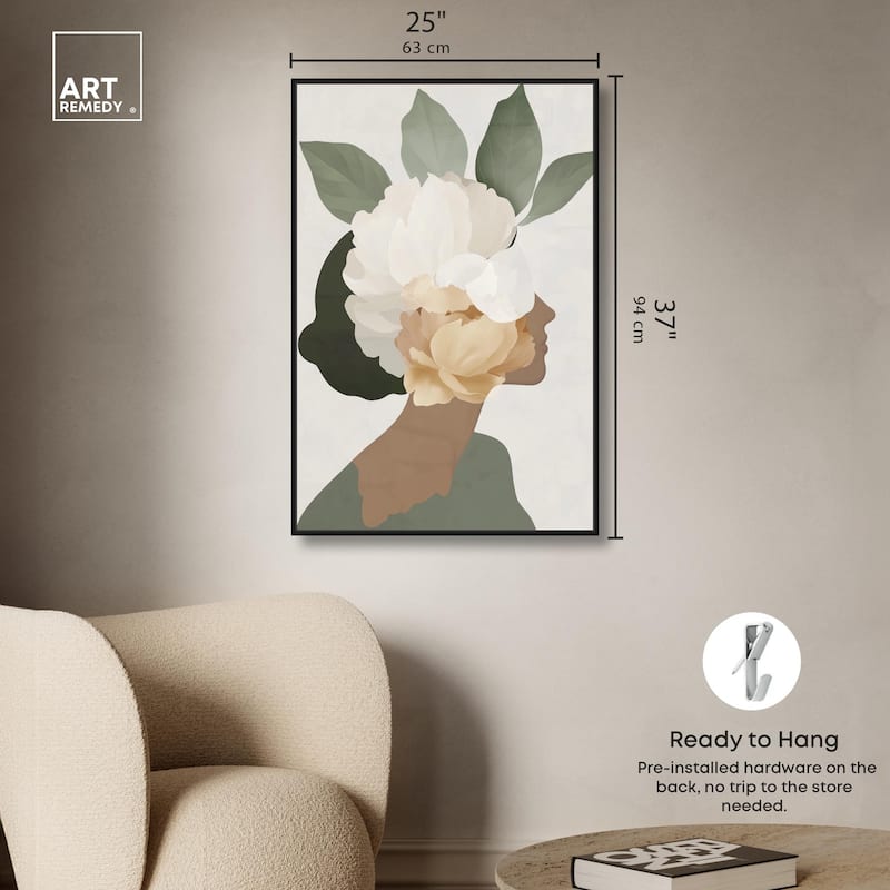 Floral Headpiece II Canvas by Art Remedy
