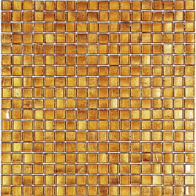 Apollo tile 12" x 12" Skosh Glossy Goldenrod Brown Glass Tile (18.69 sq ft/case) - 20 Pack