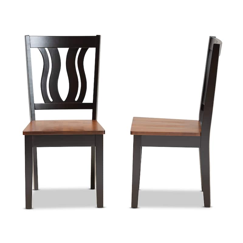 Fenton Mid-Century Modern 2-Piece Dining Chair Set