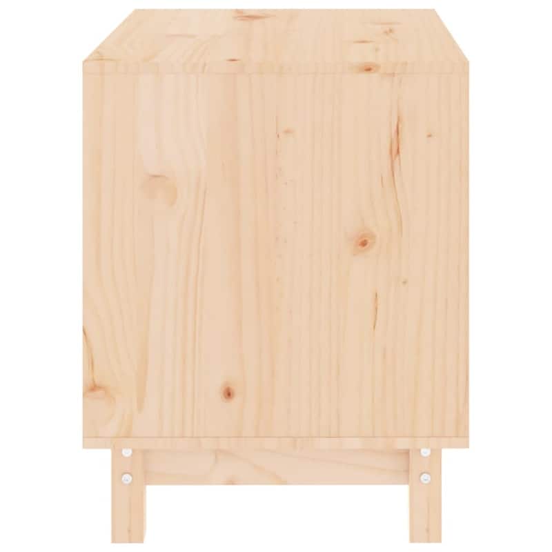 vidaXL Dog House Natural Wood Solid Pine Wood Medium Durable Dog House