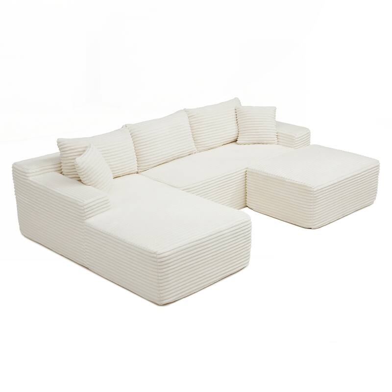 105'' Modular Sectional Sofa, Cloud Sectional Couch with Deep Seat