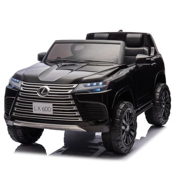 slide 2 of 60, Licensed LEXUS LX600 24V Two-seater XXL Kids Ride,Four-wheel suspension,Bluetooth,MP3,Music,Power display Black Black