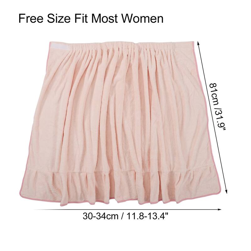 Bath Wrap Towel for Women Shower Robe Adjustable Closure Bath Wrap