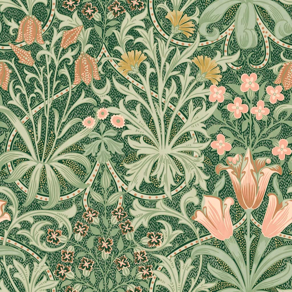 William Morris at Home Woodland Weeds Forest Wallpaper - N/A