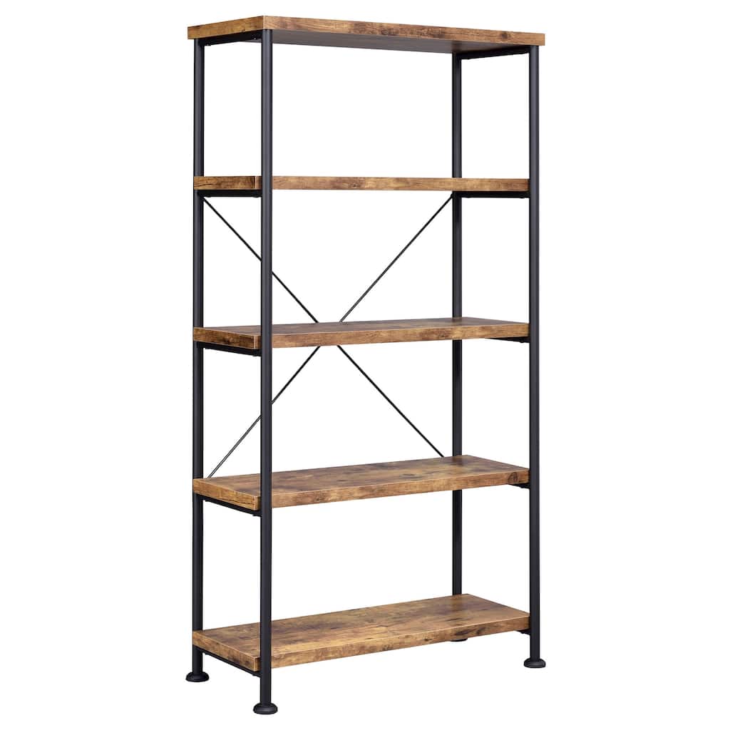 Analiese Farmhouse 63-inch 4-shelf Bookshelf - 31.50" x 14.25" x 63.00"
