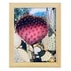 preview thumbnail 4 of 138, Pink Yellow Cactus III -Framed Print w/glass-Cherry Red 9x11 - Natural