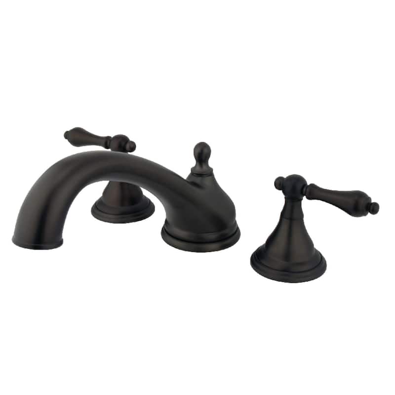 Kingston Brass Vintage Deck Mounted Roman Tub Filler with Lever