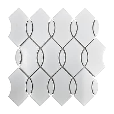 Porcelain Mosaic Tiles - Waves Mosaic Tiles - Case (15 Sheets)