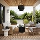 preview thumbnail 1 of 6, Nuloom Anilah Striped Indoor/Outdoor Area Rug 4' x 6' - Light Brown
