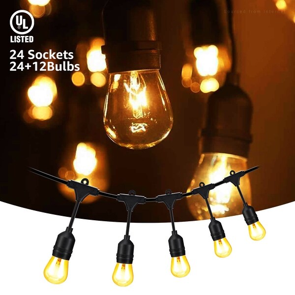 Canvas vintage garden string lights hot sale