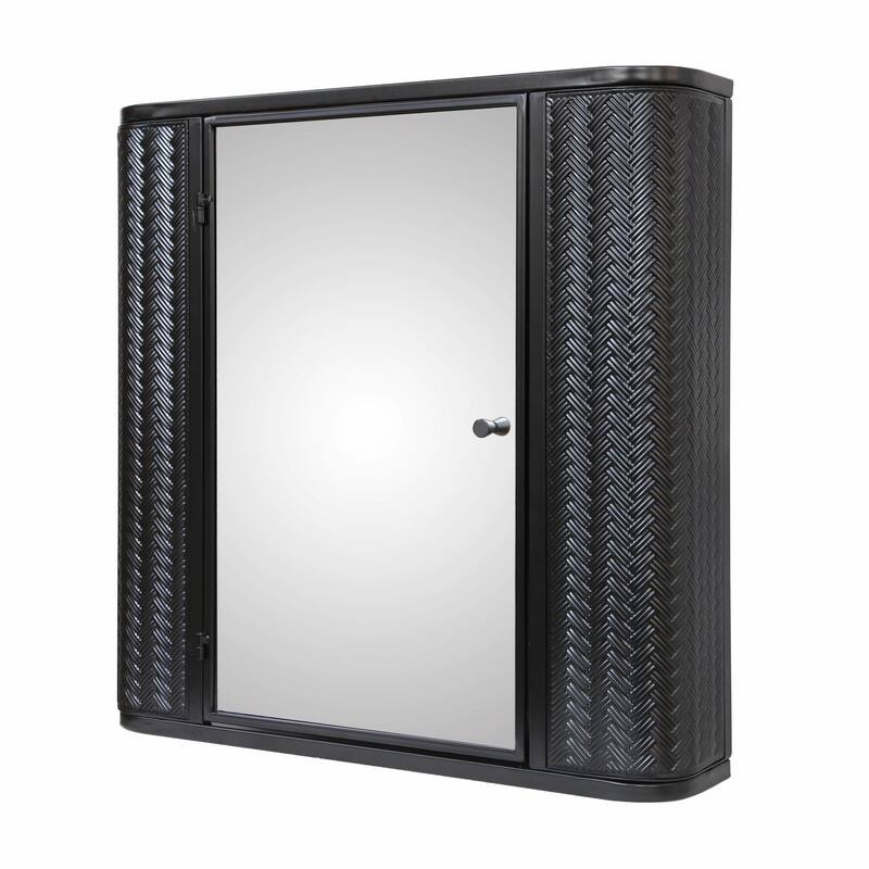 Steel Frame Mirror Cabinet - Waterproof, Space-Saving Storage