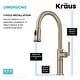 preview thumbnail 38 of 144, Kraus 2-Function 1-Handle 1-Hole Pulldown Sprayer Brass Kitchen Faucet
