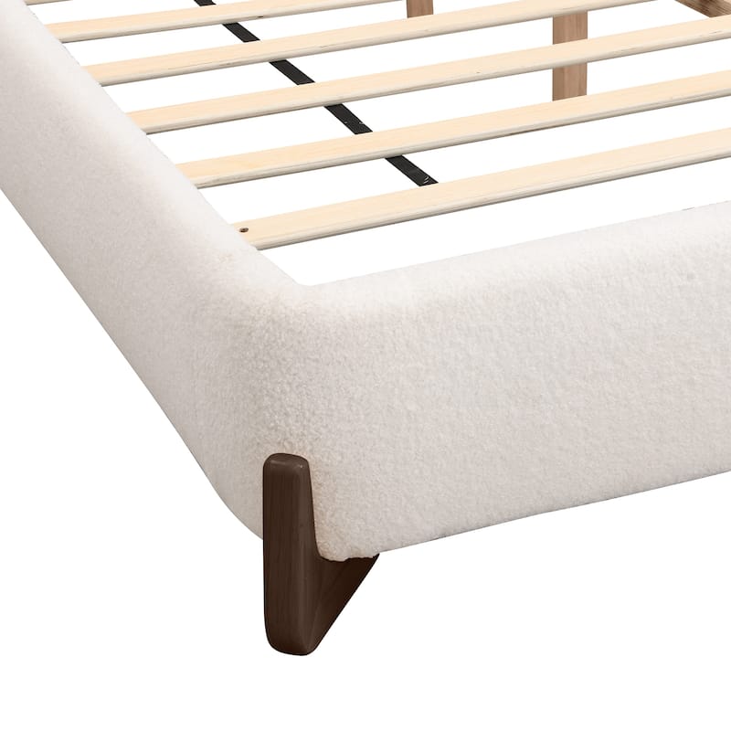 Christopher Knight Home Full/Queen/King Size Boucle Upholstered Platform Bed