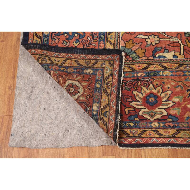 Vegetable Dye Sarouk Farahan Persian Area Rug Hand-Knotted Wool Carpet - 9'1"x 12'6"