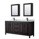 Option Dark Espresso / White Carrara Marble Top / Matte