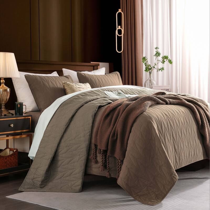 Wonderful Cotton Quilt Set 3 Piece Reversible