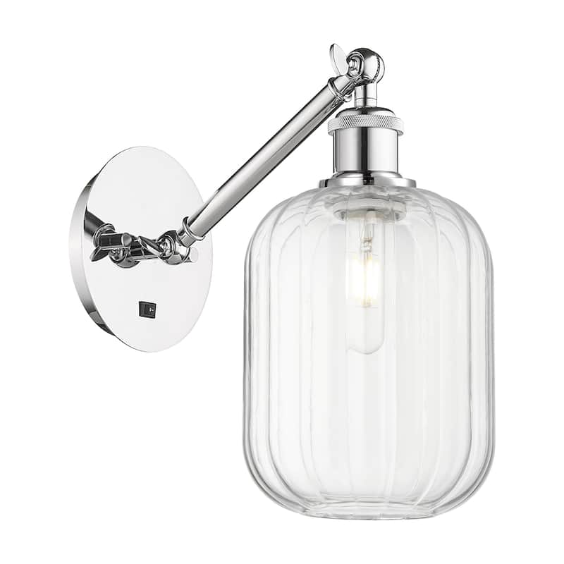 Innovations Lighting 317-1W-12-7 Preston Sconce Preston 12" Tall Wall - Polished Chrome / Clear