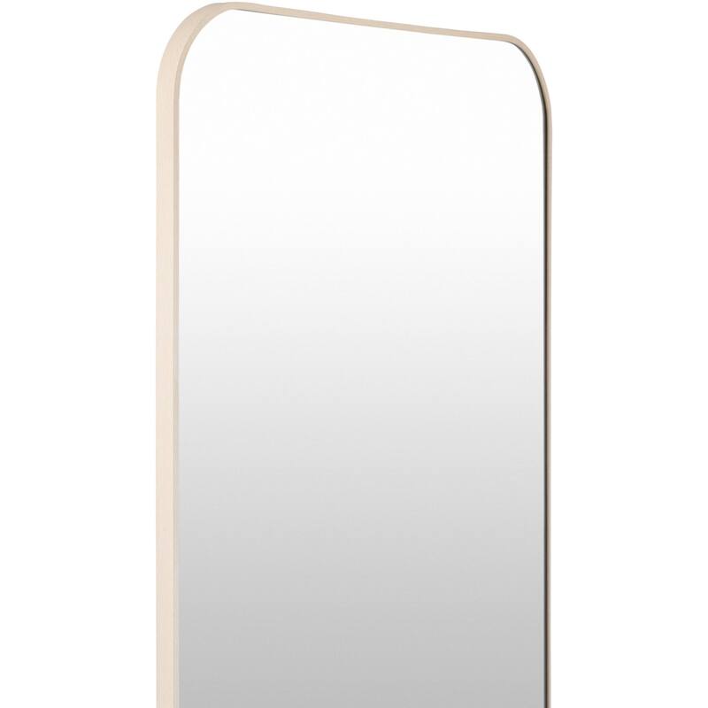Livabliss Aranya Modern Aluminum Full Length Squared Arch Mirror - 67"H x 28"W x 1"D