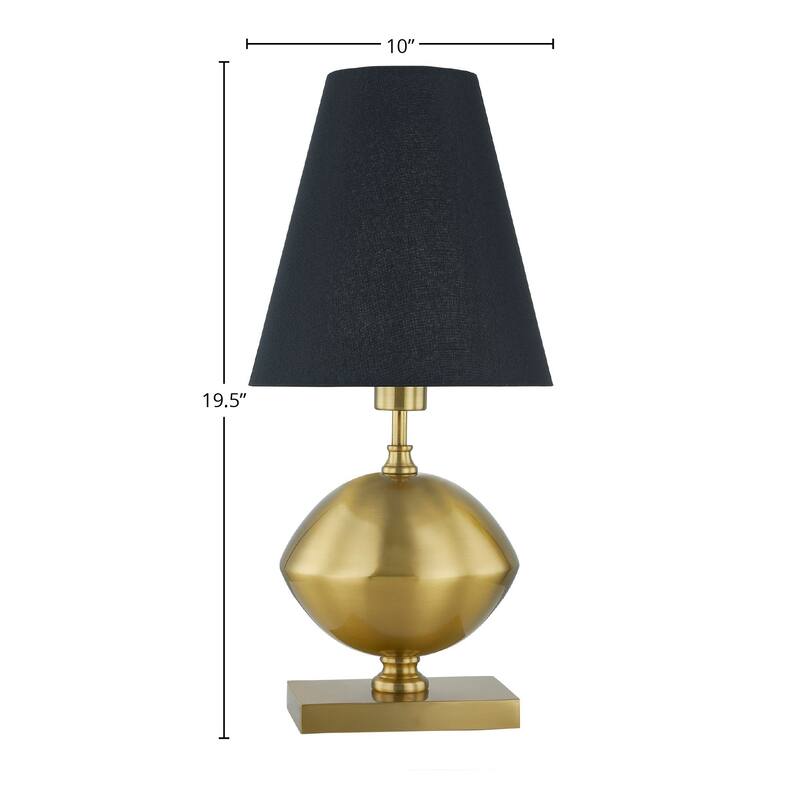 Selma 20" Table Lamp with Linen Shade, Gold