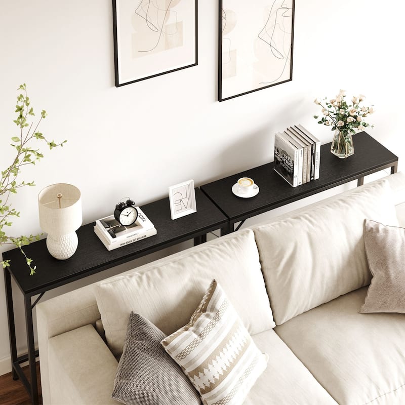 Narrow Console Table, with Outlets,