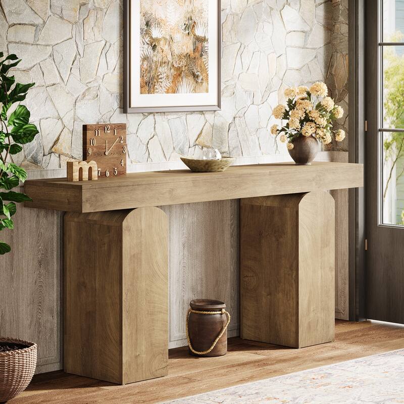 Console Table, Wooden Entryway Table, Sofa Behind Couch Table Hallway Foyer Accent Table