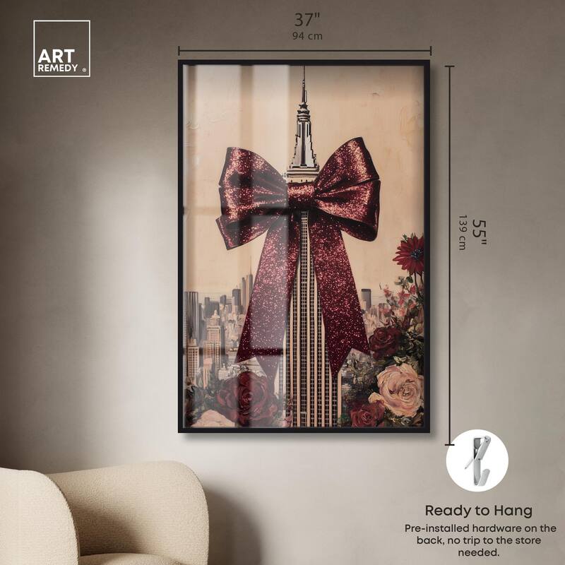 Sparkling Empire State Building Shadowbox by Art Remedy