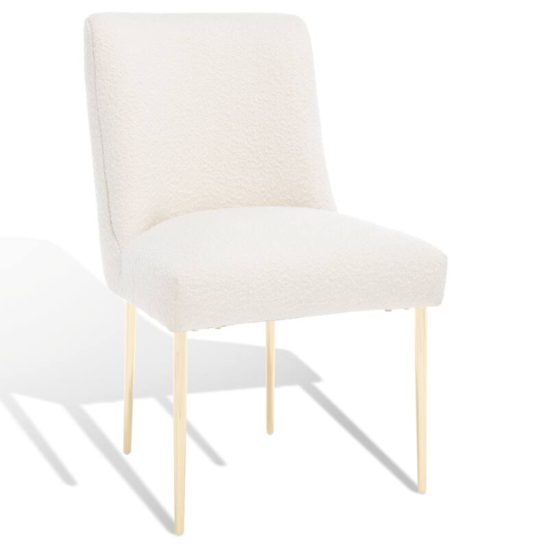 SAFAVIEH Couture Melonie Velvet Accent Chair - Mustard / Brass - 28"x23"x35.3" - 28" W x 23" D x 35" H - 28Wx23Dx35H