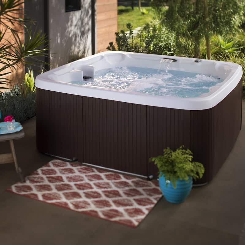 Lifesmart LS450DX 7-Person 22-Jet 110v Plug and Play Spa with Waterfall